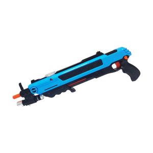 Bug-A-Buster 2.0 salt gun in blue with under-barrel aiming laser