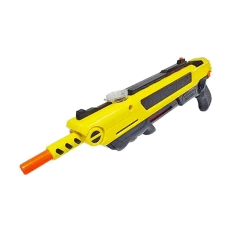 Bug-A-Buster 2.0 salt gun in yellow with orange muzzle tip