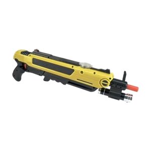 Bug-A-Buster 2.0 salt gun in yellow with under-barrel aiming laser