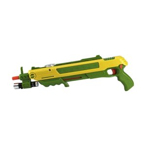 Bug-A-Buster 3.0 salt gun in yellow and green with under-barrel aiming laser