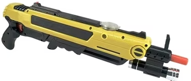 Bug-A-Buster 2.0 Yellow salt gun with under-barrel aiming laser